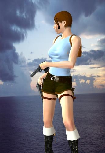 Lara Croft - Fan art of Lara Croft using DAZ 3D Studio.