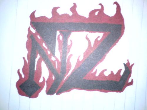 NZ my initials - One simple drawing of my initials
