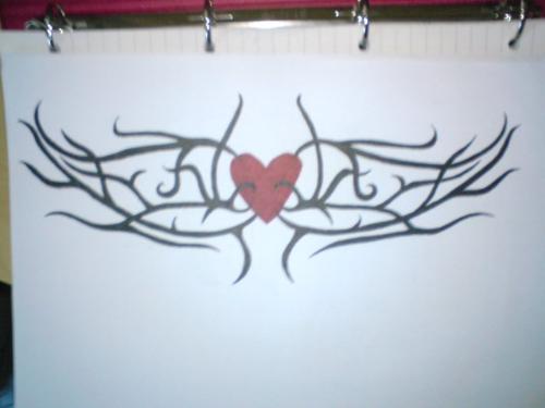 something - I don't really know what I've drawn here :S but it's made to be a tattoo :P