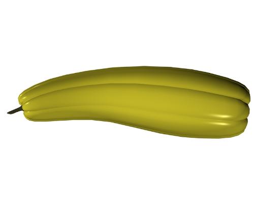 Squash - A lonely squash rendered in DAZ 3D Studio.