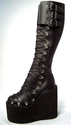 Knee high boots  - knee high boots with flat bottom