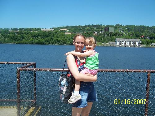me and my little girl - on vacation in Mi for the summer