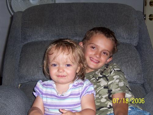 daughter and son - Aspen and Austin are the best of friends