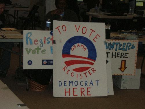 Entrance to our Philadelphia headquarters.  - This is what you see when you enter the 4th floor of our headquarters. As you can see our signs were even made by voluteers.