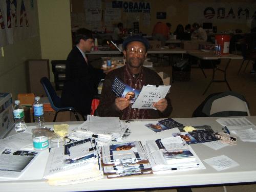 Check out the guy in back of me. - His name is Louis O'Neill. He ran the Barack Obama headquarter in Philadelphia and I worked for him. He is the Ambassador and Head of the OSCE Mission to Moldova.