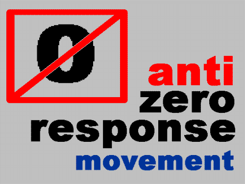 anti-zero response movement - logo of anti-zero response movement by richiem
