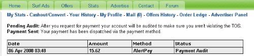 Bux3  - Payment History