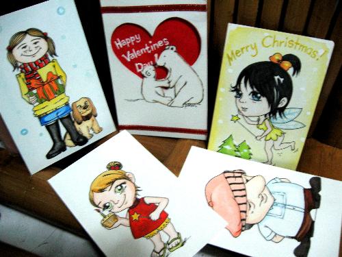 Hand Drawn Greeting Cards - I love making Hand Drawn Greeting Cards.