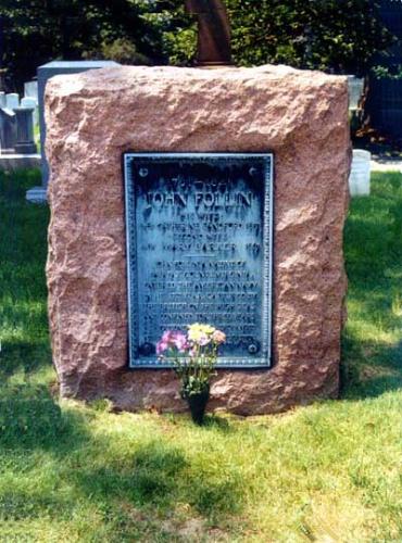 Gravestone of John Follin - and his two wives.Located at Arlington National Cemetery in Virginia.