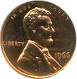 US Penny - a coin worth 1 cent