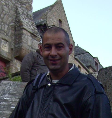 Me - Photograph of me at Mont st Michel in France