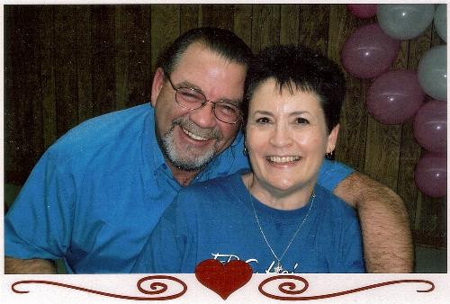 My husband Rick and myself - Taken at the Valentine party at our church in February, 2008.