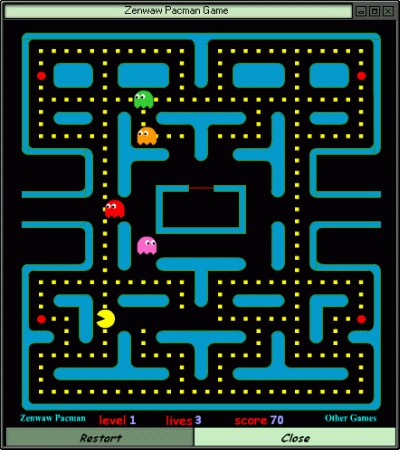 Pacman - Pc games, Pacman is the most intresting one when I was child