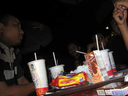 me and mcd - it is me (left) in mcdonald's restaurant at surabaya city. when i do entertain for friends, this restaurant the best place