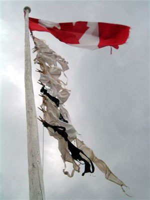 Oh Canada! - Underwear up the flagpole, canadian style, eh?