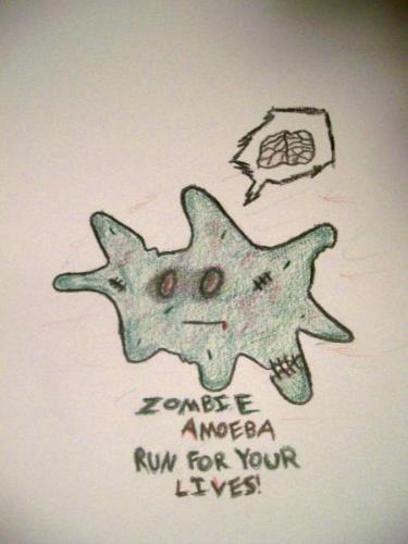 Zombie Amoeba - He will go up your nose and eat your brains! Ahhh!!!