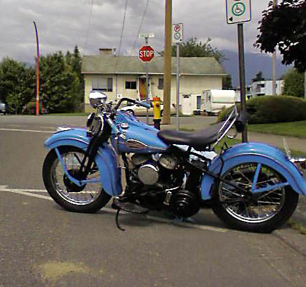 Harley 1966 - Picture of the Bike my father rode from Ont canada when he first came to Canada