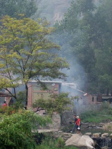village,people and brook - a village for fun, people live in peace and brook can make u relax.