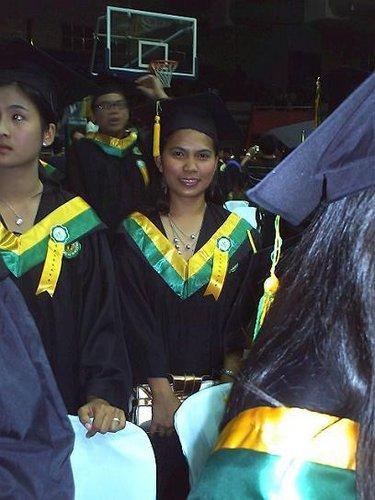 grad -  During my graduation time.this is the day when I'm proud of myself because i had achieved my bachelor's degree.After all of the sufferings and hard times in paying tuition fees,that time was the fulfillment and i think i will not be an empty handed.