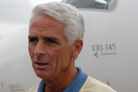 Charlie Crist - Governor of Florida. Rumor has it that he's in the running to be McCain's vice-presidential running mate