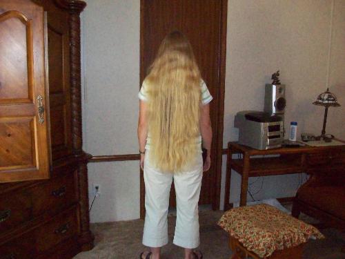 My daughters hair - Melony&#039;s long hair.