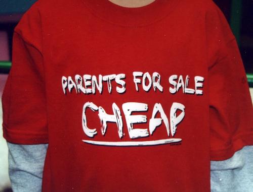 Parents for Sale! - Haha, awesome shirt.