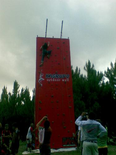 wall climb - one of the highlights during eco-tourism festival