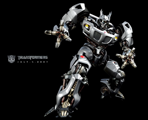 Its jazz baby!!! - Ooooh yeah, I just love this picture of Jazz. I loved him in transformers, he oooowned sooo much! And the way hes got his hand/weapon things are awesome. Definantly an awesome picture... can't wait for the new transformers 2 movie! I will try to upload some more autobots, and mabye a few decepticons! This is by far my favorite picture of Jazz though, hope you all really like this one.