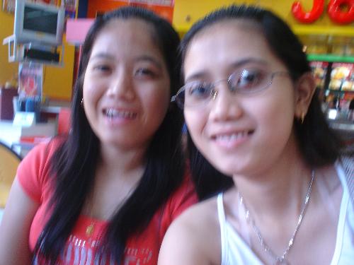 Me and my sister - This is my sister... I am the one who is wearing the white clothe...