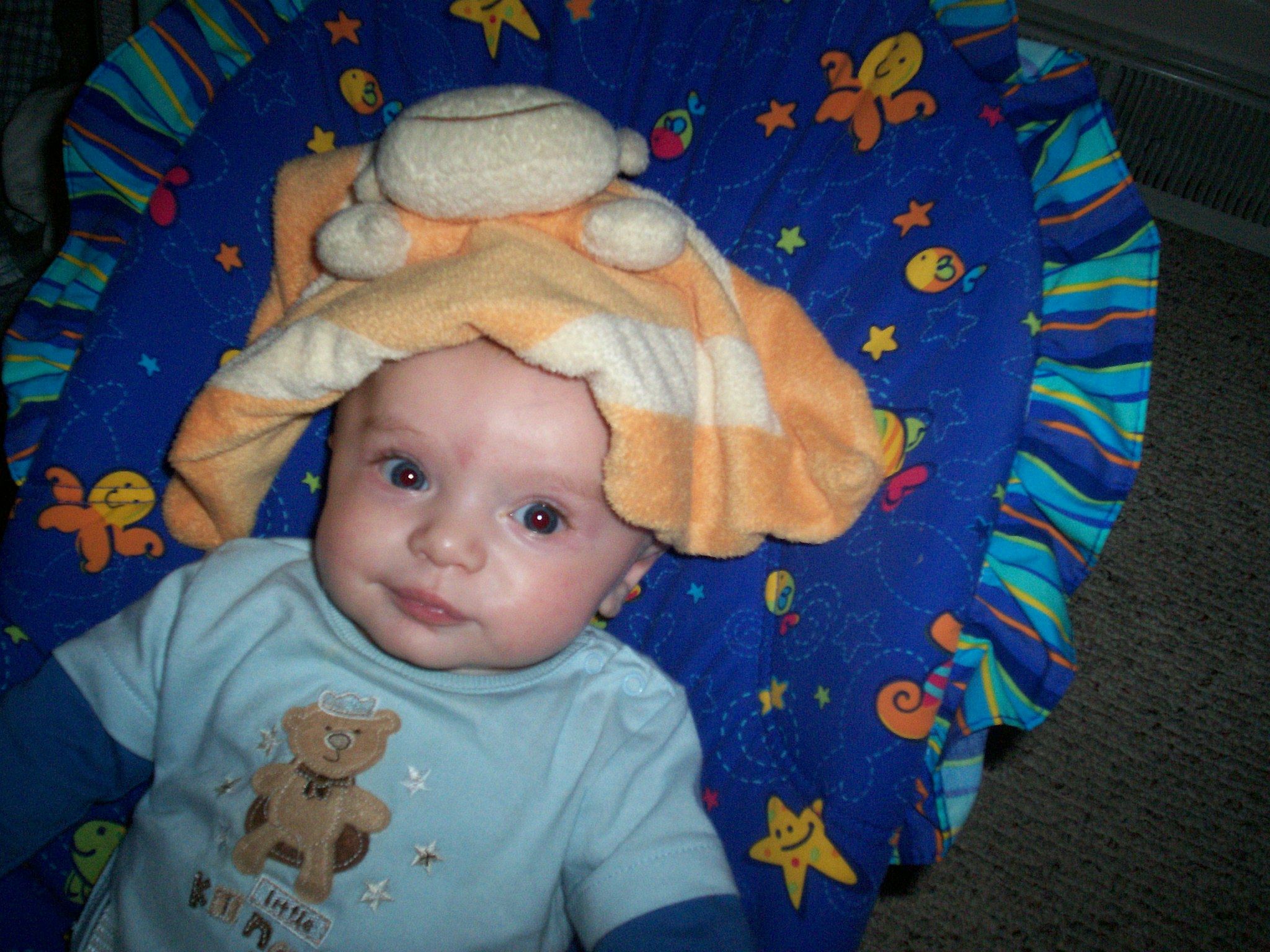 My son and his fav. toy!!
