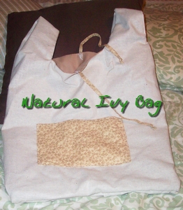 Reusable Grocery Bag by me - a reusable grocery bag I made using canvas fabric.