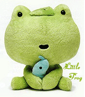 Little Frog - I've made this blinking .gif for someone i like..TO show my feelings for her.. It may not be expensive but i've spend some time on this by myself..