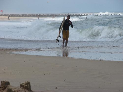surfing in the summer... - Surfing is very popular now a days.But its very hard to learn.They are a lots of kind in surfing they got they call cable surfing i find that less danger and surfing in the big wave.That is too extreme i tried it also once to do it but i guess that is not for me i will be drowning in a minute.Doing these you must have no fear in the water and you must be strong too..Its a good sport actually.Lots of people trying to be a professional surfer.Hey but if you can do these i have to admit, your brave!