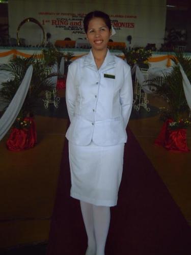 me wearing my gala uniform - A solo picture during our graduation.