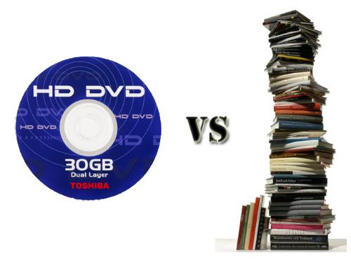 BOOKS vs DVDs - books and dvds comparision