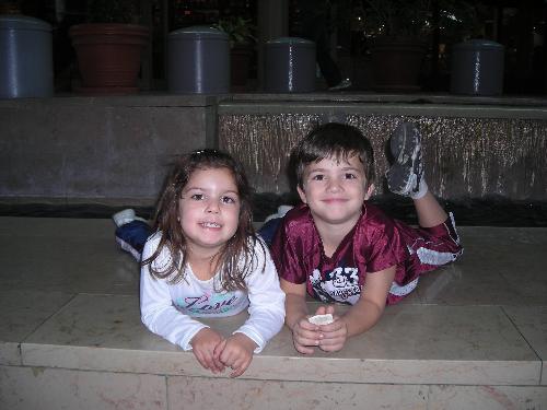 Logan and Arizona - This picture was taken at union station in st.louis,mo. Logan and Arizona just got up there and posed for the camrea.