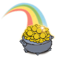 Pot of gold at the end of the rainbow! - Bob, here's that pot of gold that your wife has been looking for..stop being a naught boy and give it to her already! Here's to another 30 years of bliss!