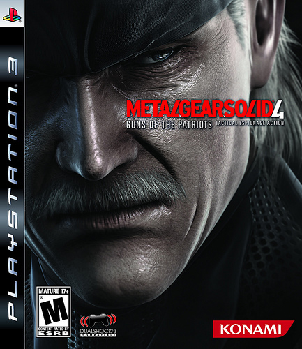 Metal Gear Solid 4 cover - The cover of Metal Gear Solid 4 for the PS3