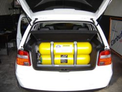 CNG - gas storage in a car, - CNG - a more environmentally "clean " alternatrive
