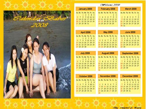 2008 calendar - 2008 calendar, best friends photo in one of the beaches in the philippines