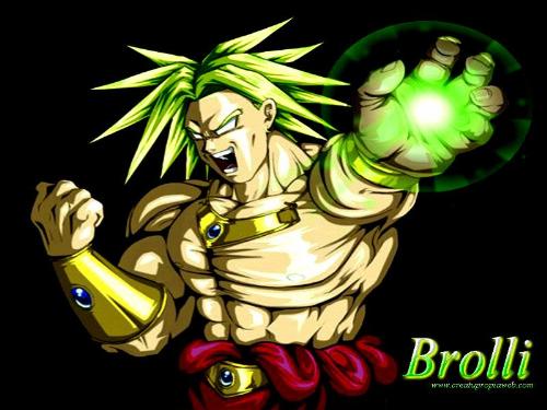 Brolly !!! - This is a legendary super saiyyan i.e. a saiyyan warrior in the anime.......the most powerful one of all Saiyyans........ hav a look at it .