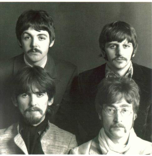 The Beatles - Clockwise from top: Paul, Ringo, John and George