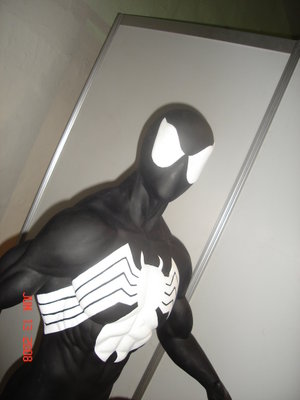 spiderman black - spiderman black figure at the phil toycon 2008 at sm megamall megatrade hall