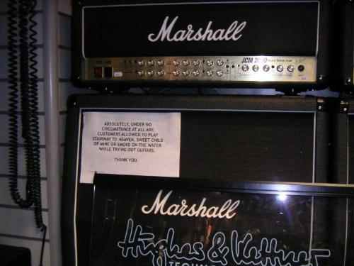 every music store..ever - yup!