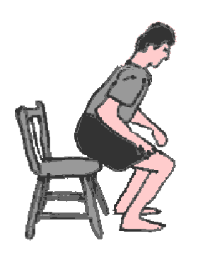 Sit on a chair - Sitting on a chair
