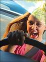 Love to drive! - Really happy woman driver!