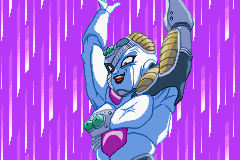 Freiza 2 - Again here he comes ...... but this time , he's come with some mechanical body parts.... see how ugly he is ....... YAaeeekss !!!