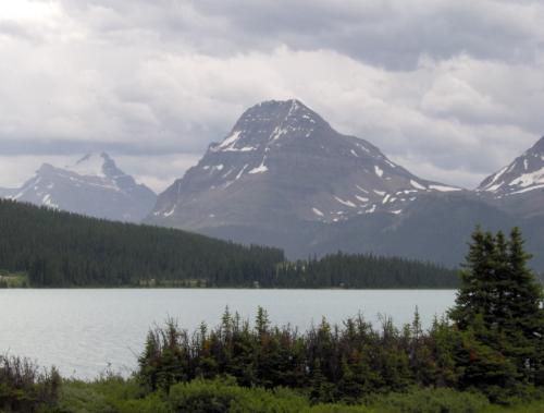 Abraham Lake and the Rockies Beyond - Years ago when I visited the west, I saw the mountains. But I had forgotten how majestic they were. This picture is of my first 'reglimpse' of them and I was so bowled over, I made the hubs stop the truck in the middle of the road so I could climb on top of it and take this picture. Abraham Lake is aqua coloured because of the copper in it and looks like a bit of Caribbean water in our Rocky Mountains. Quite a sight!