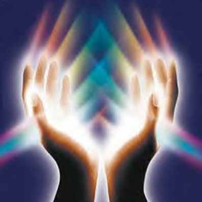 healing - using energy to heal through the hands. Healing energy