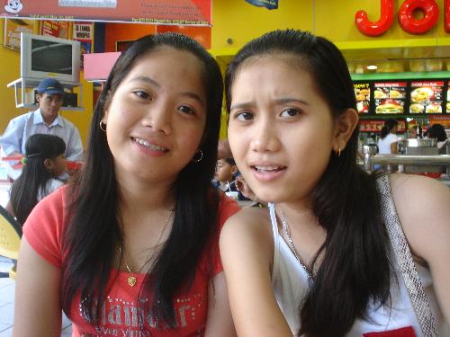me and my sister - My sister is the who is wearing red one...